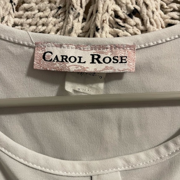 Carol Rose Black and White Buttoned Blouse - Picture 2 of 3